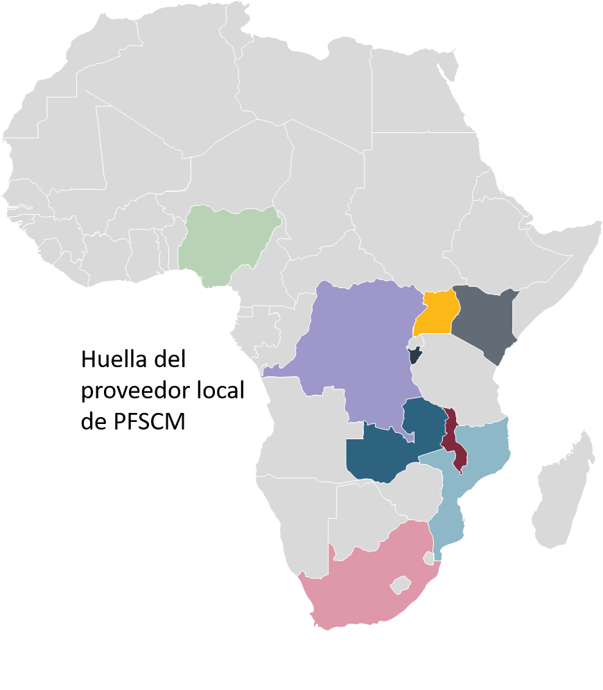 Local supplier map - Spanish